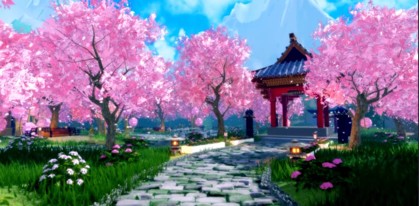 Cherry Blossom Japanese Garden