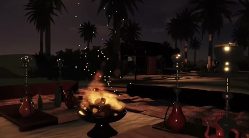 Arabian Oasis Night Map