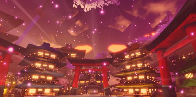 Wano Lobby - Japanese Cherry Blossom Hub