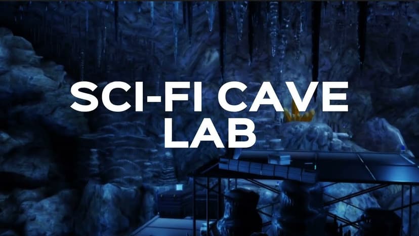 Sci-Fi Cave Laboratory