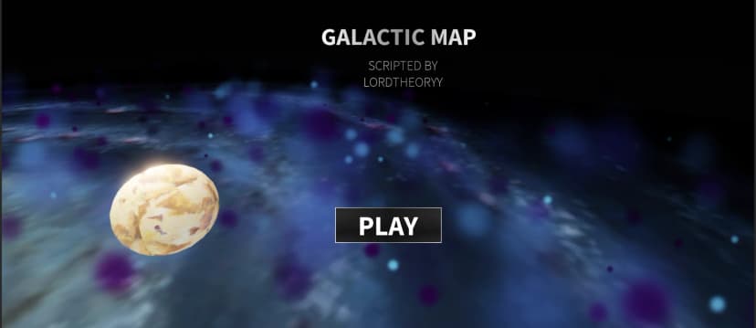 Galactic Space Map - Star Wars Inspired
