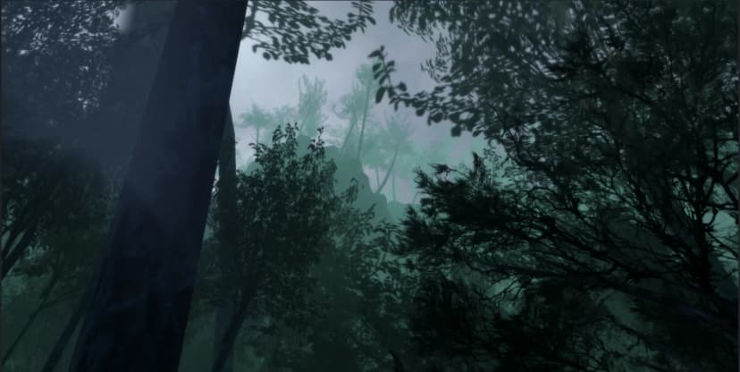 Dark Horror Forest Map