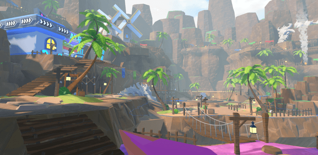 Stylized Desert Canyon Lobby