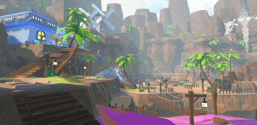 Stylized Desert Canyon Lobby