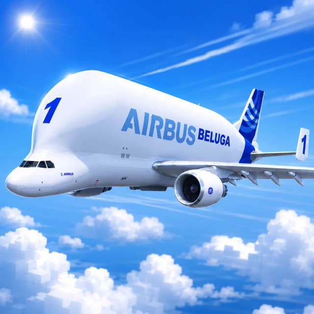 Airbus Beluga Aircraft Model