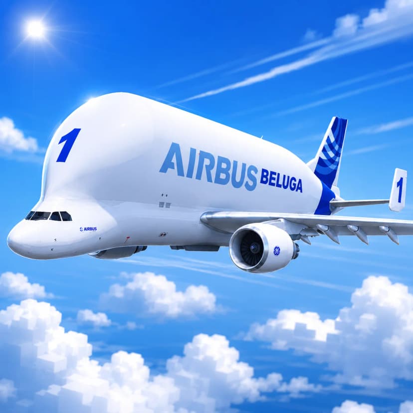 Airbus Beluga Aircraft Model