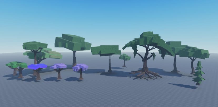 Low-Poly Tree Collection Pack
