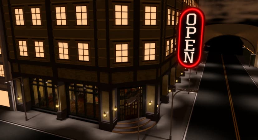 Classic American Diner Restaurant Map