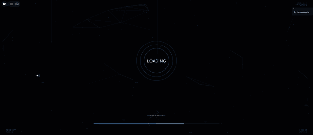 Modern loading screen