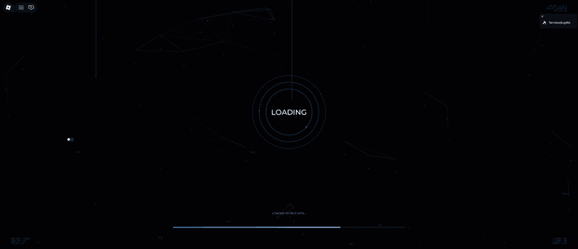 Modern loading screen