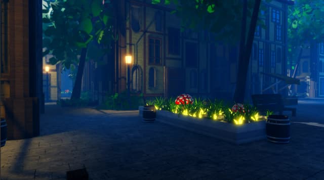 Stylized Medieval Village Map
