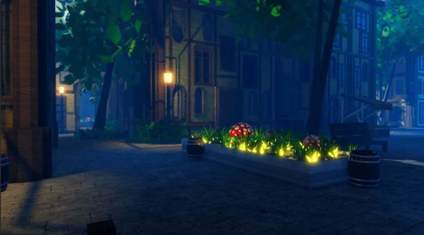 Stylized Medieval Village Map