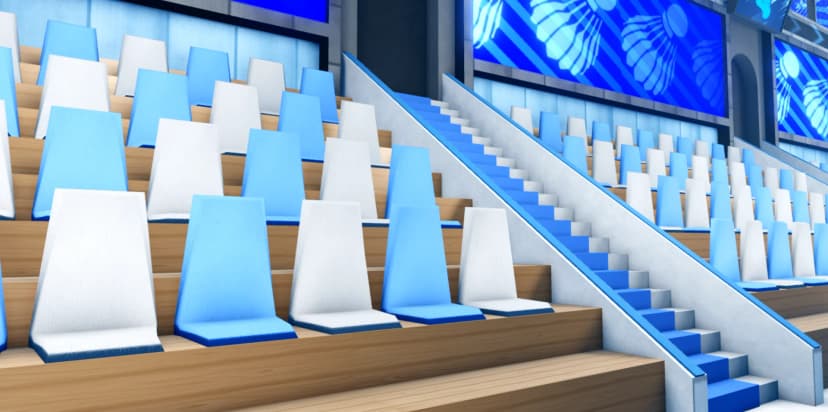 Professional Anime Badminton Stadium