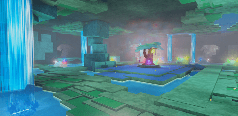 Low Poly Fantasy Crystal Cavern