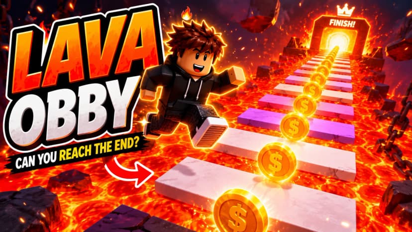 Lava Obby Game - Roblox Game Template