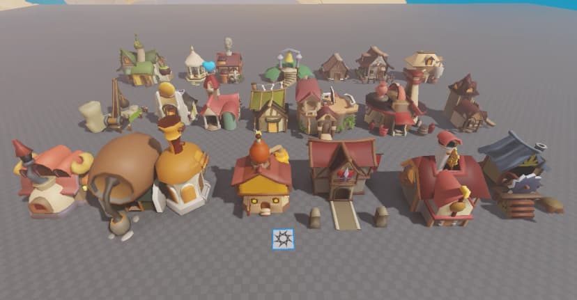 Stylized Medieval Fantasy Village Pack