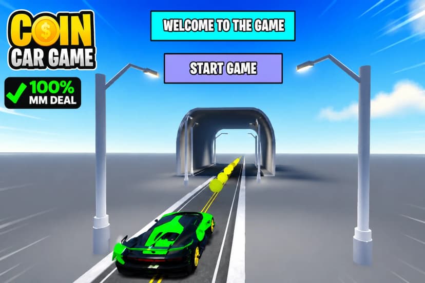 Coin collecting car game